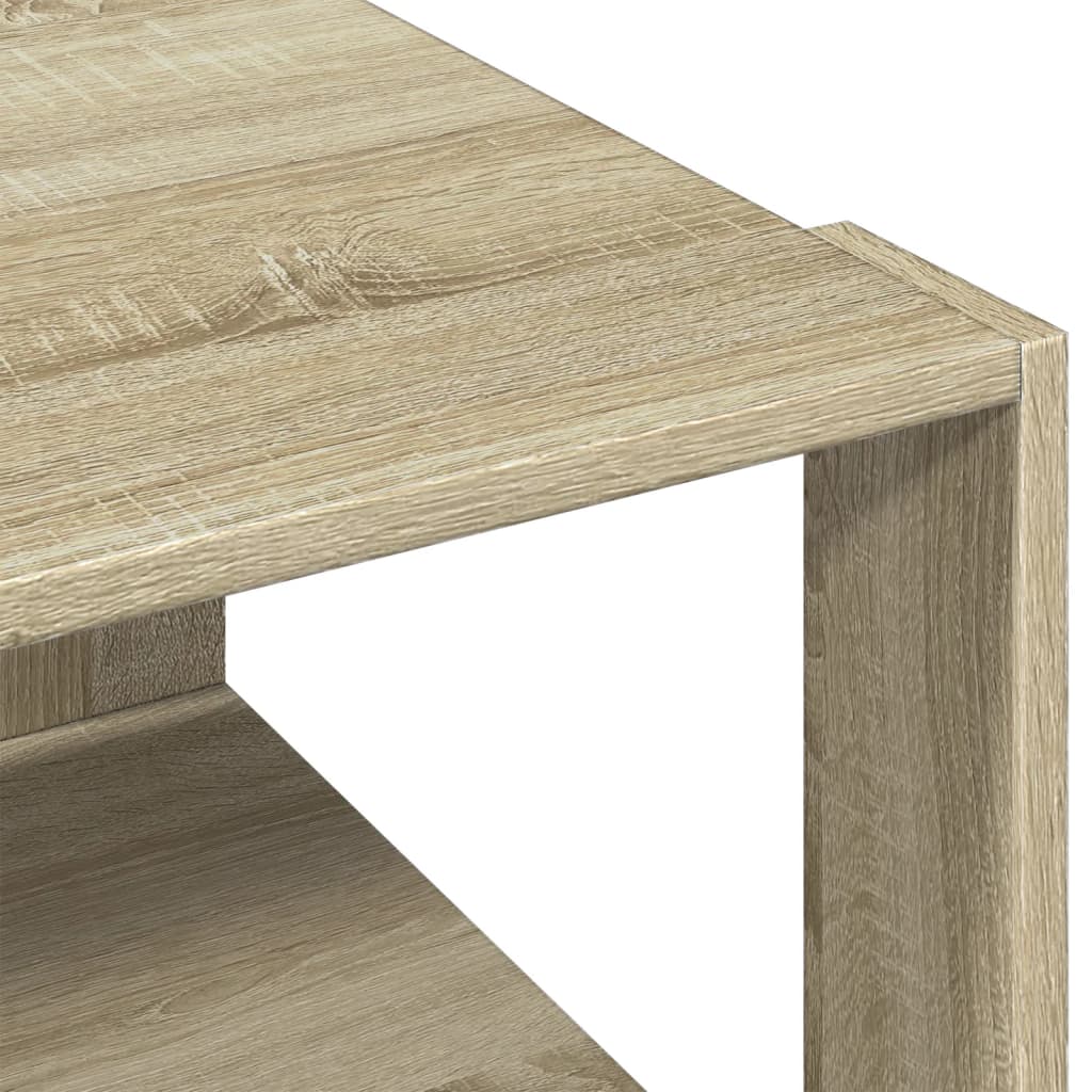 Tavolino Salotto Rovere Sonoma 51,5x51,5x30cm Legno Multistrato | homemem39