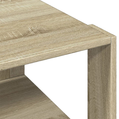 Tavolino Salotto Rovere Sonoma 51,5x51,5x30cm Legno Multistrato | homemem39