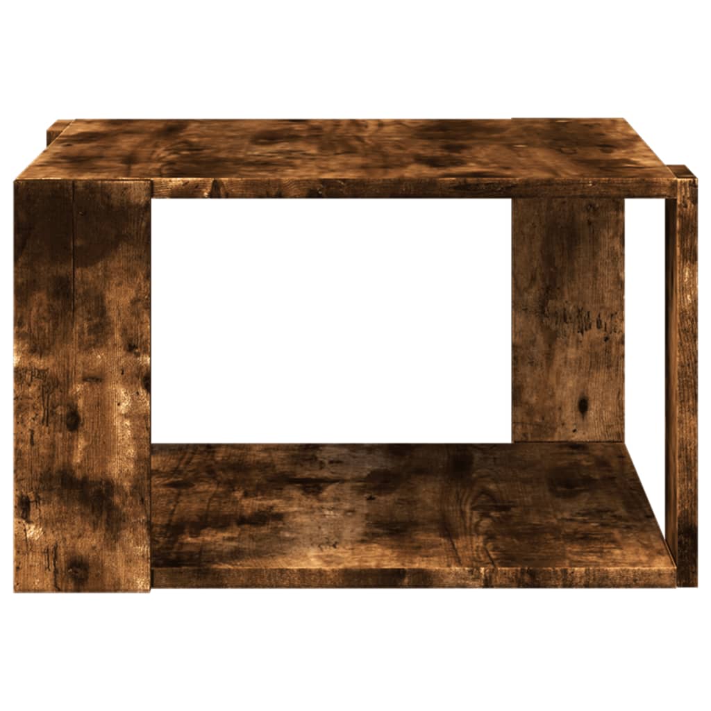 Tavolino Salotto Rovere Fumo 51,5x51,5x30cm Legno Multistrato | homemem39