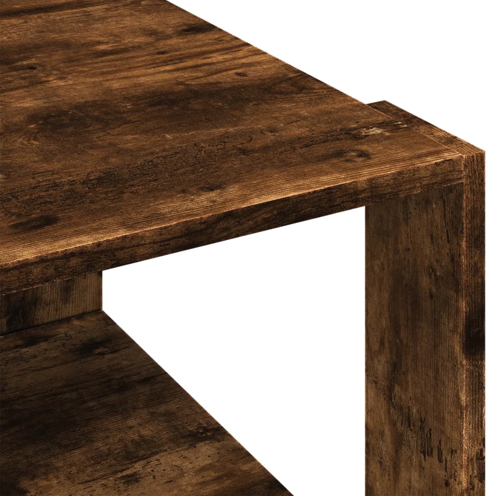 Tavolino Salotto Rovere Fumo 51,5x51,5x30cm Legno Multistrato | homemem39