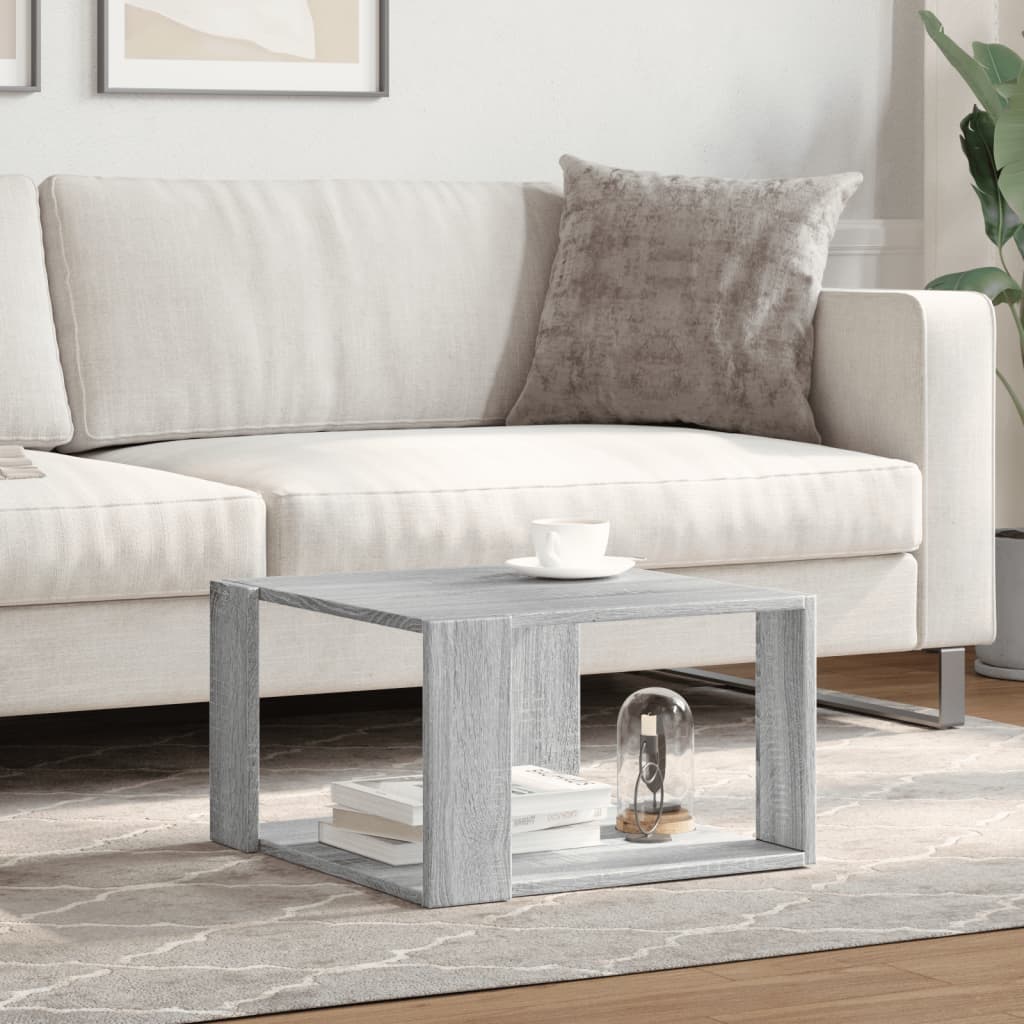 Tavolino Salotto Grigio Sonoma 51,5x51,5x30cm Legno Multistrato | homemem39
