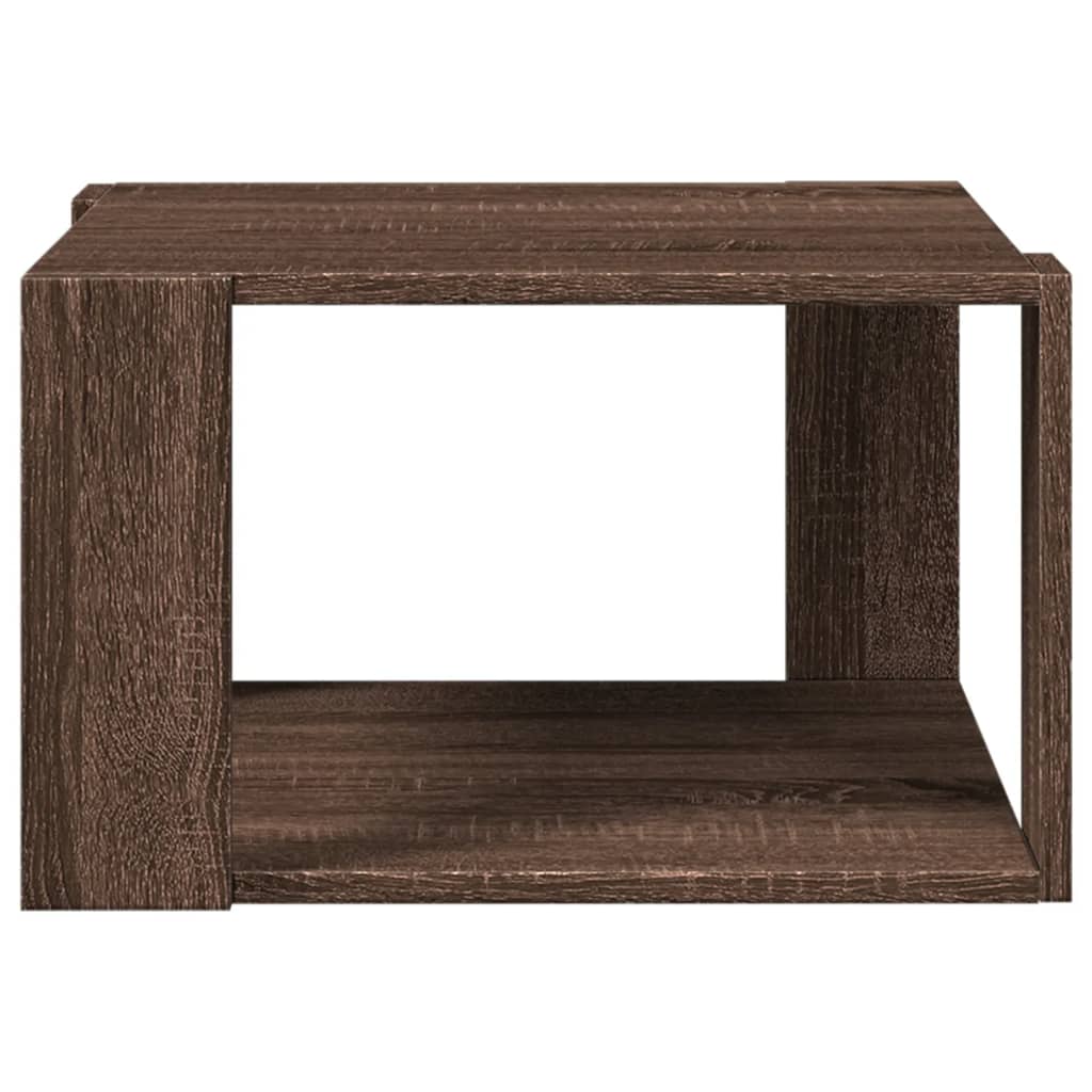 Tavolino Salotto Rovere Marrone 51,5x51,5x30 Legno Multistrato | homemem39