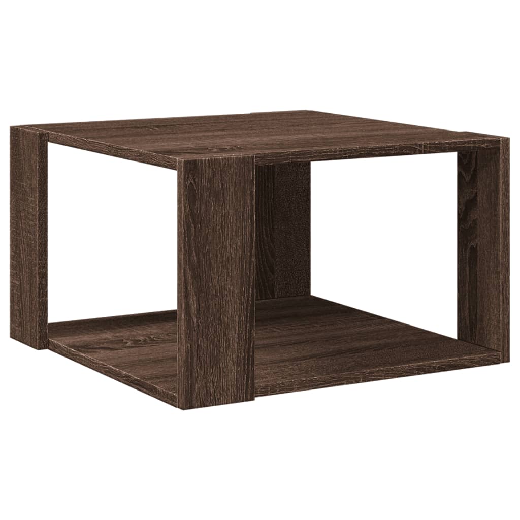 Tavolino Salotto Rovere Marrone 51,5x51,5x30 Legno Multistrato | homemem39