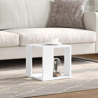 Tavolino da Salotto Bianco 32x32x30 cm in Legno Multistrato | homemem39