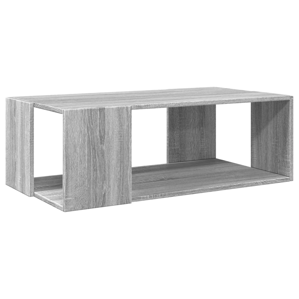 Tavolino Salotto Grigio Sonoma 89,5x48x30 cm Legno Multistrato