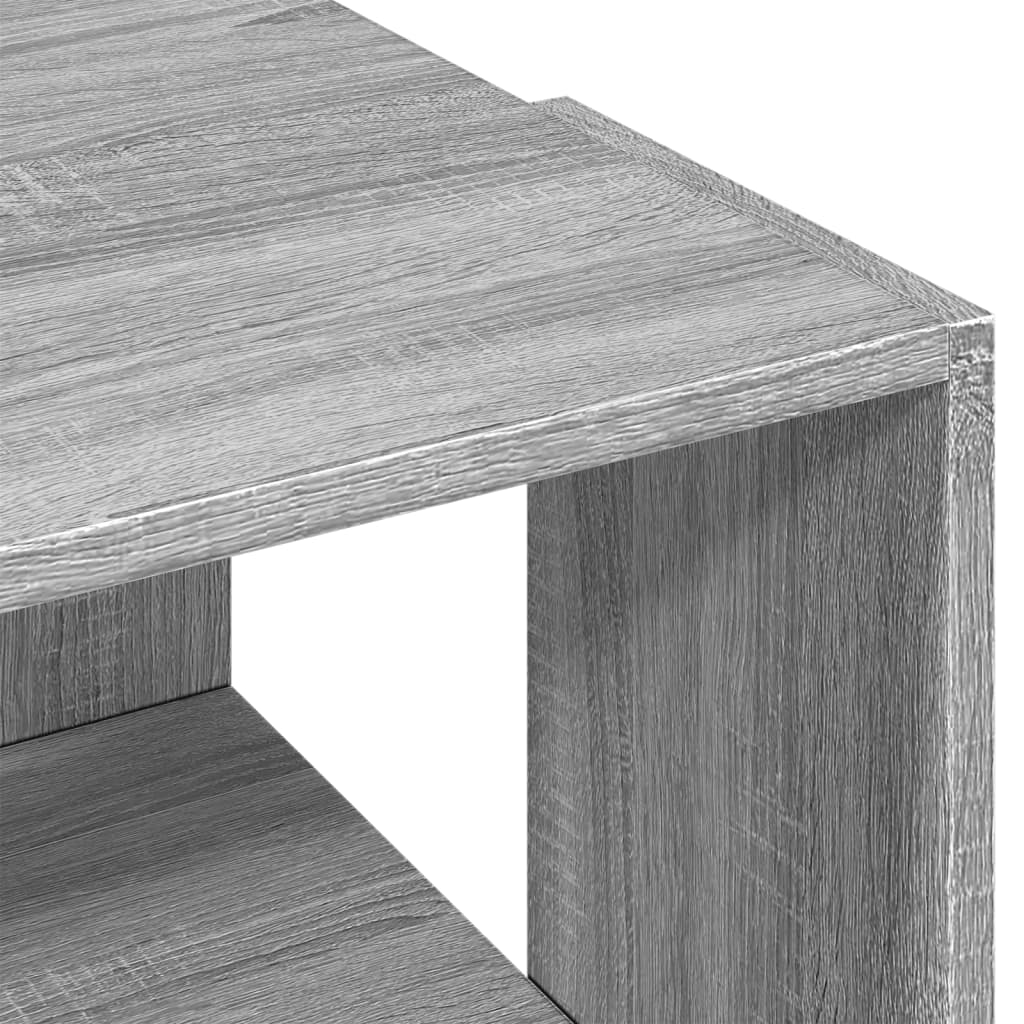 Tavolino Salotto Grigio Sonoma 89,5x48x30 cm Legno Multistrato