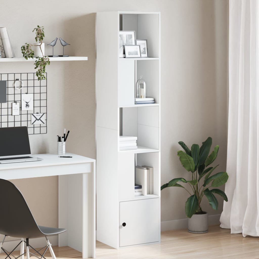 Libreria Bianca 40x36x189 cm in Legno Multistrato | homemem39