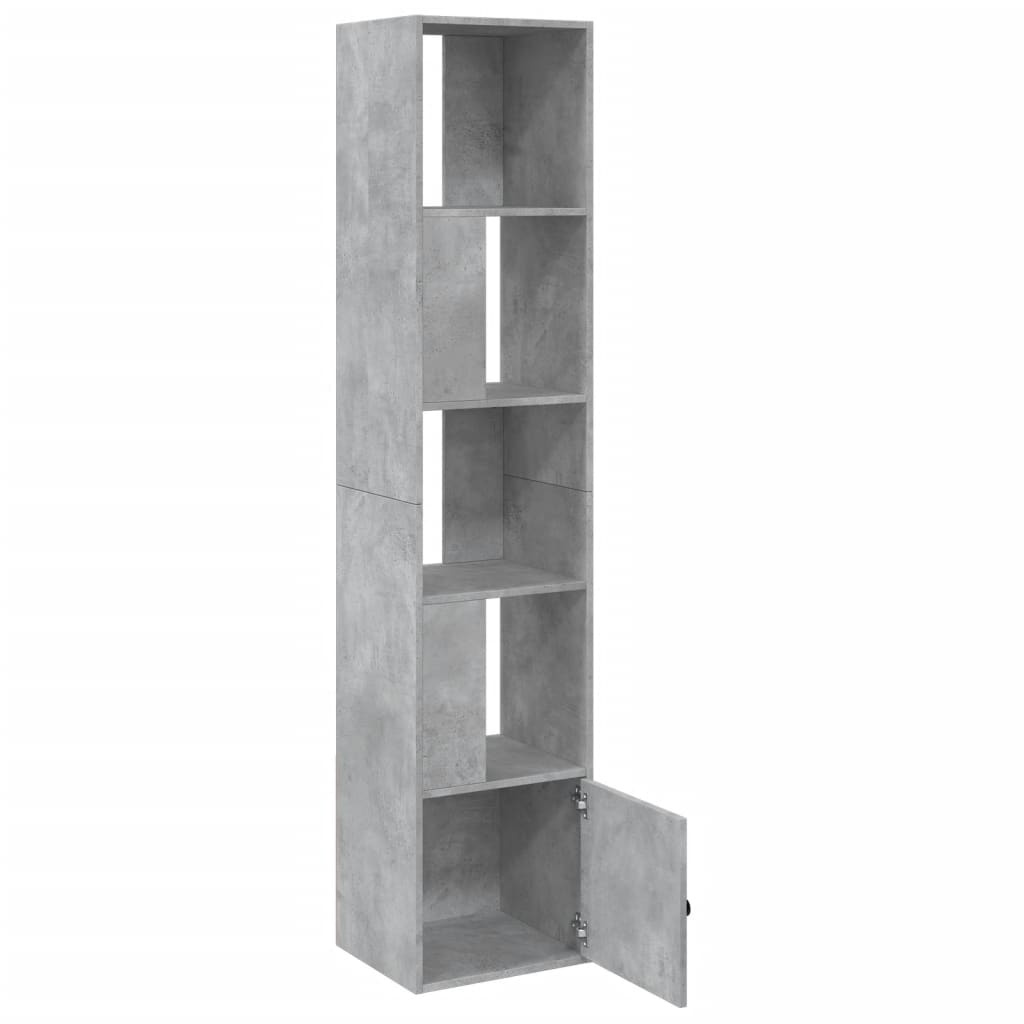 Libreria Grigio Cemento 40x36x189 cm in Legno Multistrato | homemem39