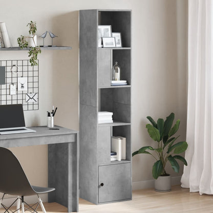 Libreria Grigio Cemento 40x36x189 cm in Legno Multistrato | homemem39