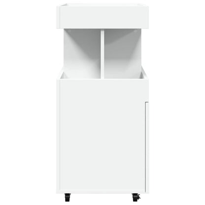 Carrello Bar Bianco 50x41x89 cm in Legno Multistrato | homemem39