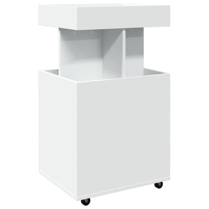 Carrello Bar Bianco 50x41x89 cm in Legno Multistrato | homemem39