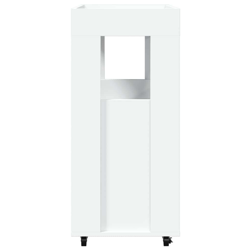 Carrello Bar Bianco 60x39,5x89 cm in Legno Multistrato - homemem39