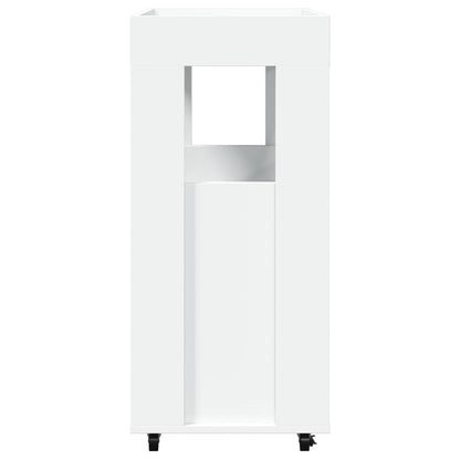 Carrello Bar Bianco 60x39,5x89 cm in Legno Multistrato - homemem39