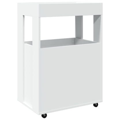 Carrello Bar Bianco 60x39,5x89 cm in Legno Multistrato - homemem39