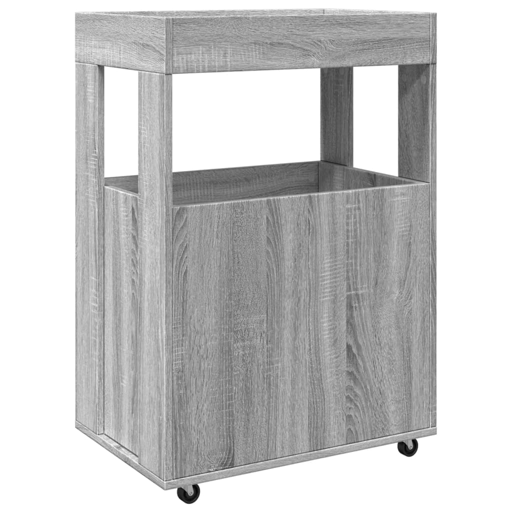 Carrello Bar Grigio Sonoma 60x39,5x89 cm in Legno Multistrato - homemem39