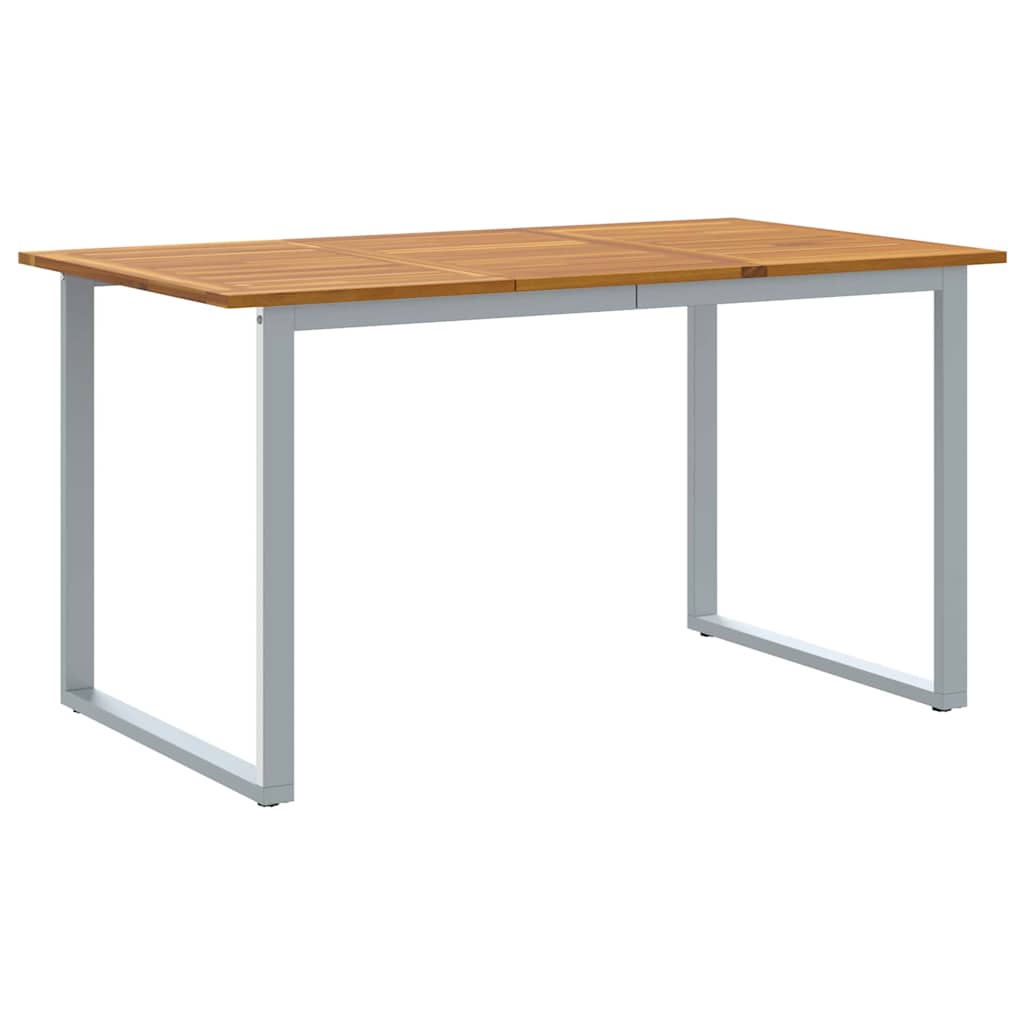 Set da Pranzo per Giardino 5 pcs Grigio e marrone