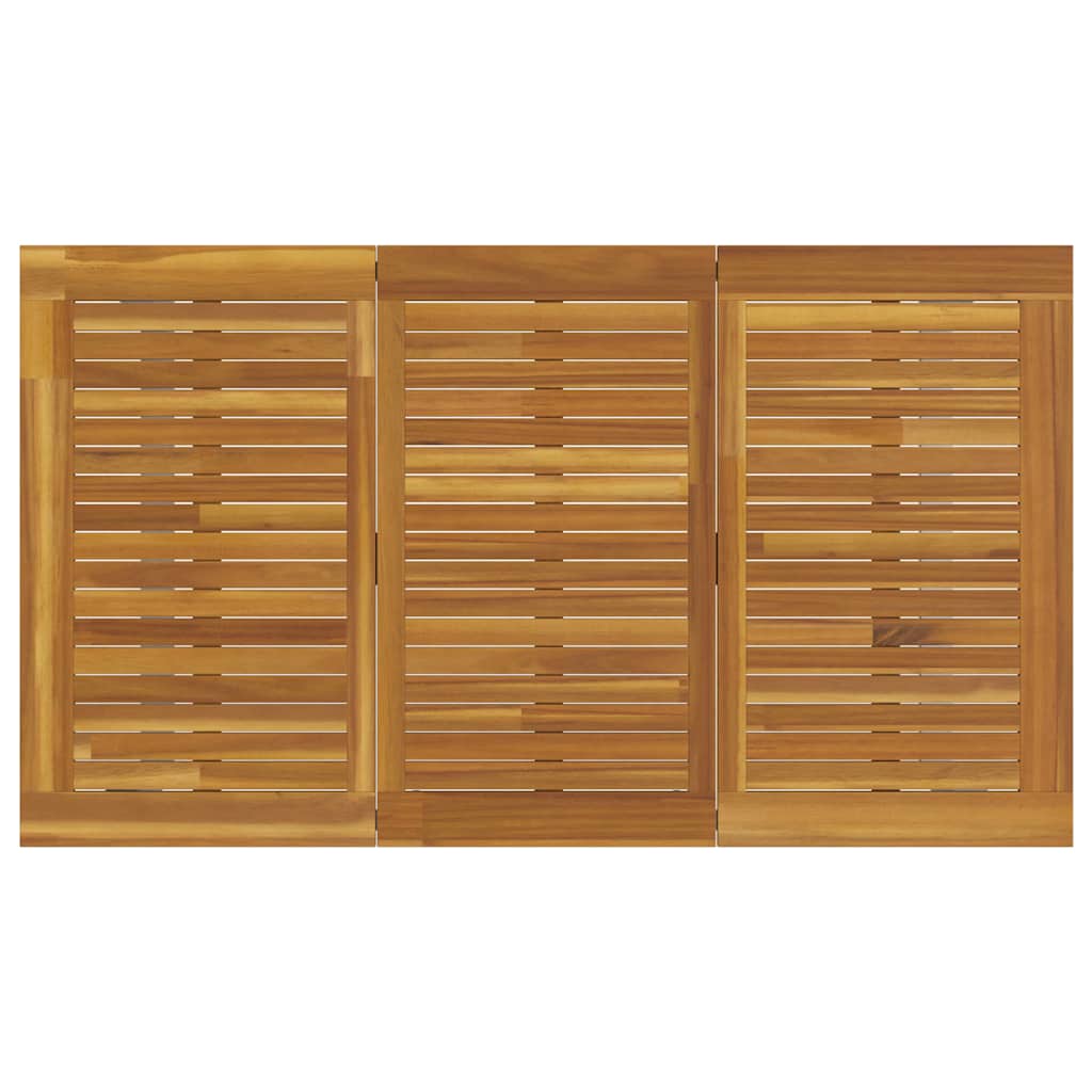 Set da Pranzo per Giardino 7 pcs Grigio e marrone