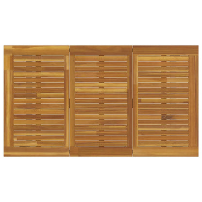 Set da Pranzo per Giardino 7 pcs Grigio e marrone