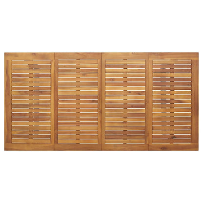 Set da Pranzo per Giardino 5 pcs Grigio e marrone