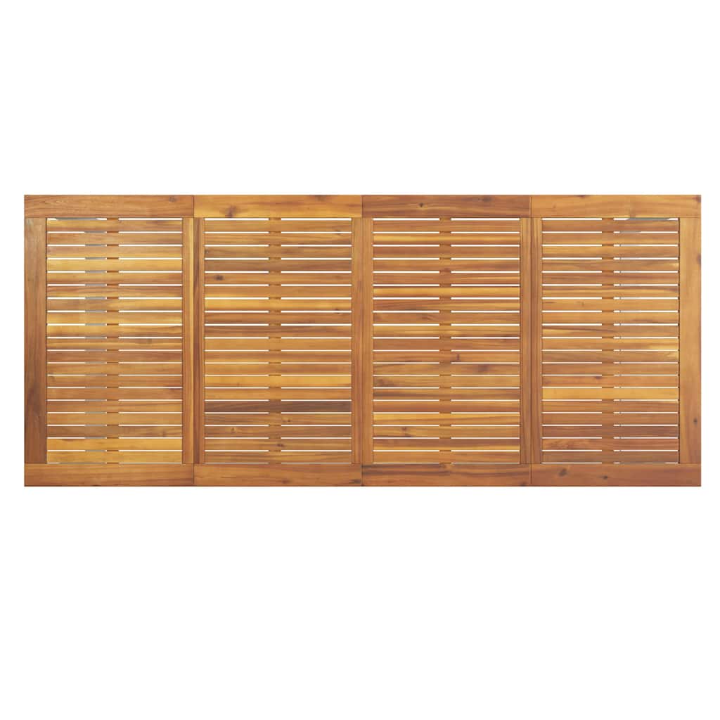 Set da Pranzo per Giardino 9 pcs Grigio e marrone