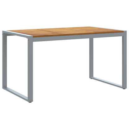 Set da Pranzo per Giardino 5 pcs Grigio e marrone