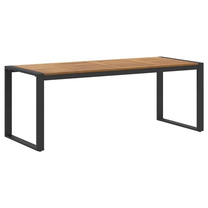 Set da Pranzo per Giardino 9 pcs Nero e marrone