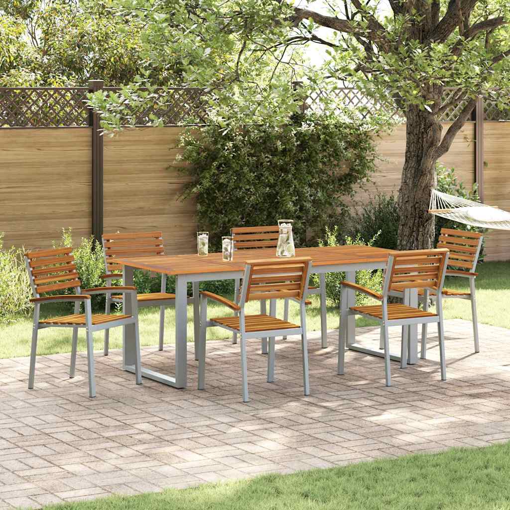 Sedia da Giardino 6 pcs Marrone 56 x 57 x 87cm