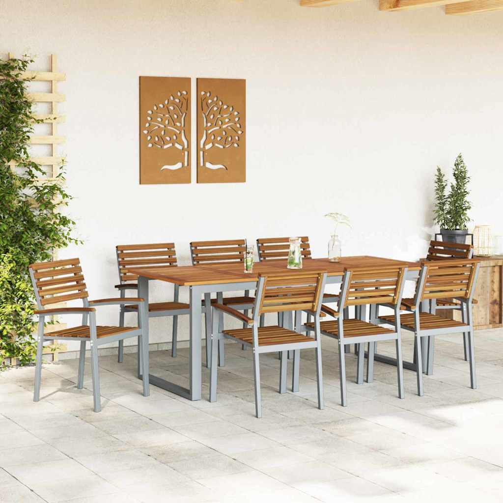 Sedia da Giardino 8 pcs Marrone 56 x 57 x 87cm