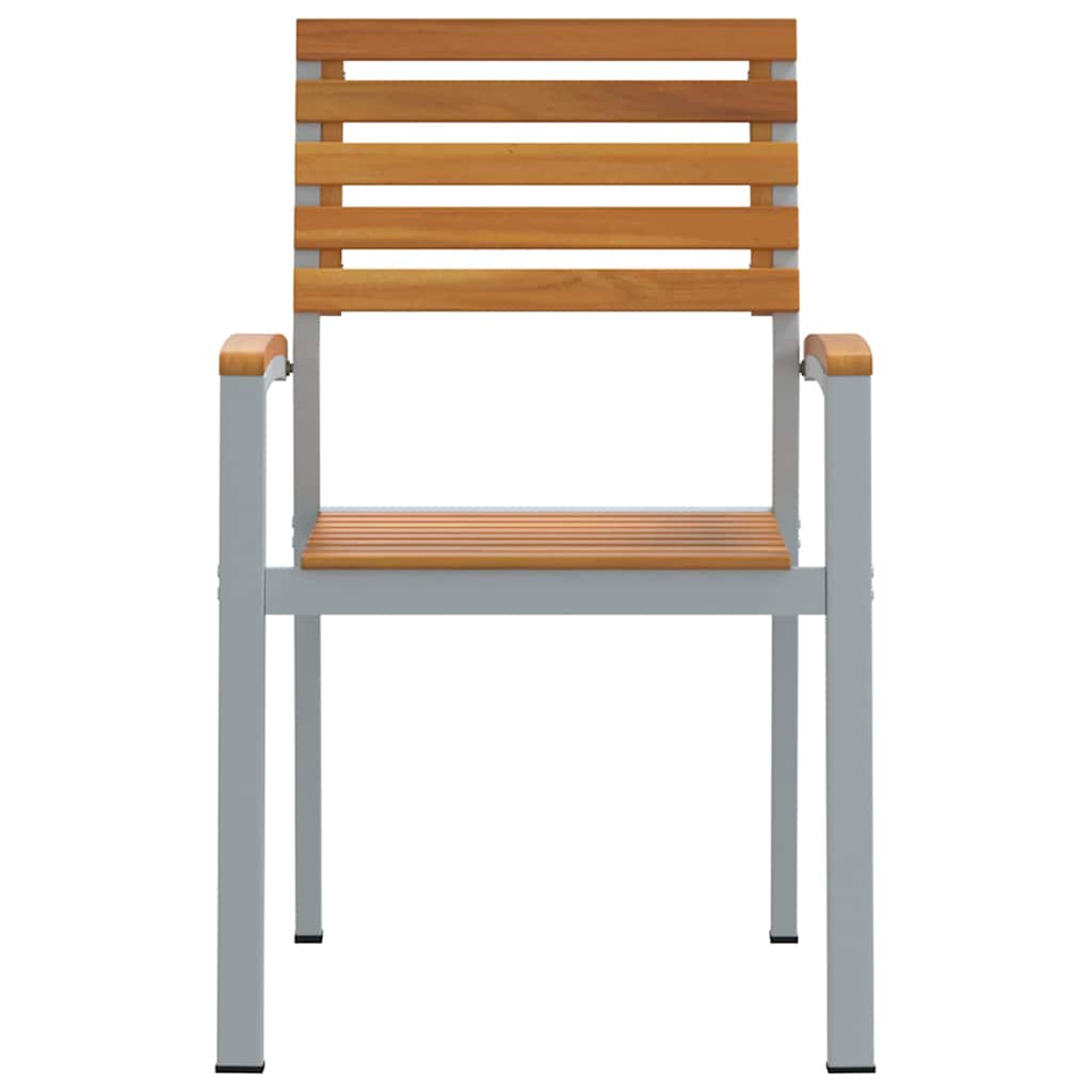 Sedia da Giardino 8 pcs Marrone 56 x 57 x 87cm