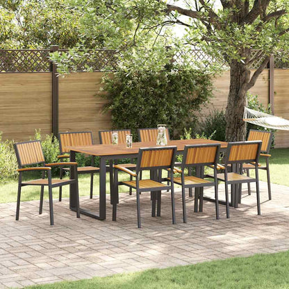 Sedia da Giardino 8 pcs Marrone 56 x 57 x 87cm