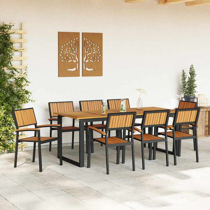 Sedia da Giardino 8 pcs Marrone 56 x 57 x 87cm