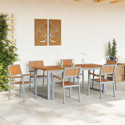 Sedia da Giardino 6 pcs Marrone 56 x 57 x 87cm