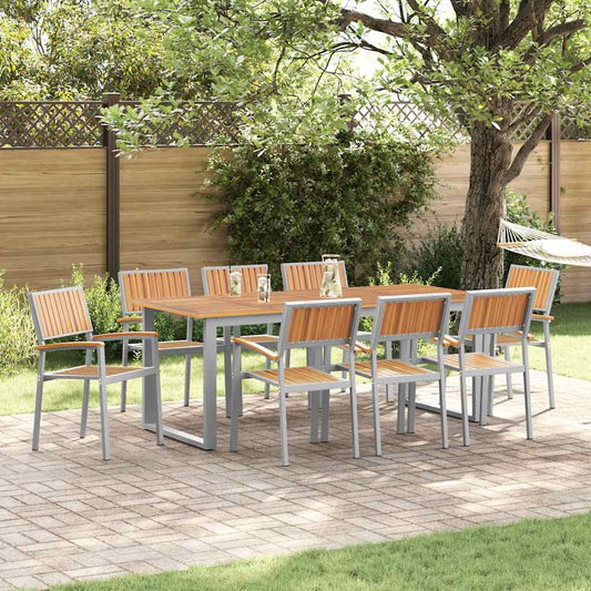 Sedia da Giardino 8 pcs Marrone 56 x 57 x 87cm