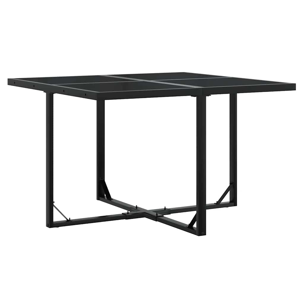Set da Pranzo da Giardino 5 pz Nero con Cuscini in Polyrattan | homemem39