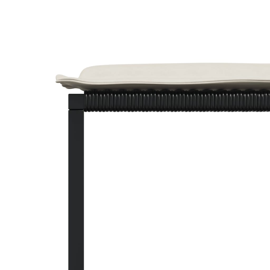 Set da Pranzo da Giardino 17 pz con Cuscini Nero in Polyrattan | homemem39
