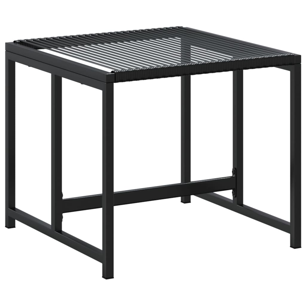 Set da Pranzo da Giardino 15 pz Nero in Polyrattan - homemem39