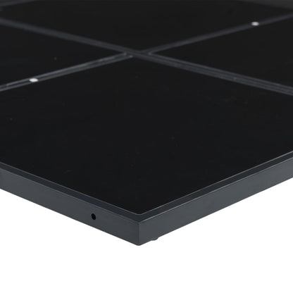 Set da Pranzo da Giardino 7 pz con Cuscini Nero in Textilene | homemem39
