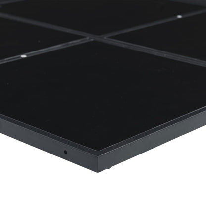 Set da Pranzo da Giardino 11 pz con Cuscini Nero in Textilene | homemem39