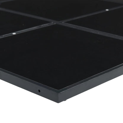 Set da Pranzo da Giardino 9 pz con Cuscini Nero in Textilene | homemem39