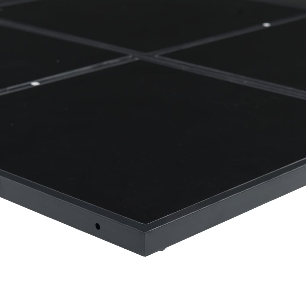 Set da Pranzo da Giardino 15 pz con Cuscini Nero in Textilene | homemem39