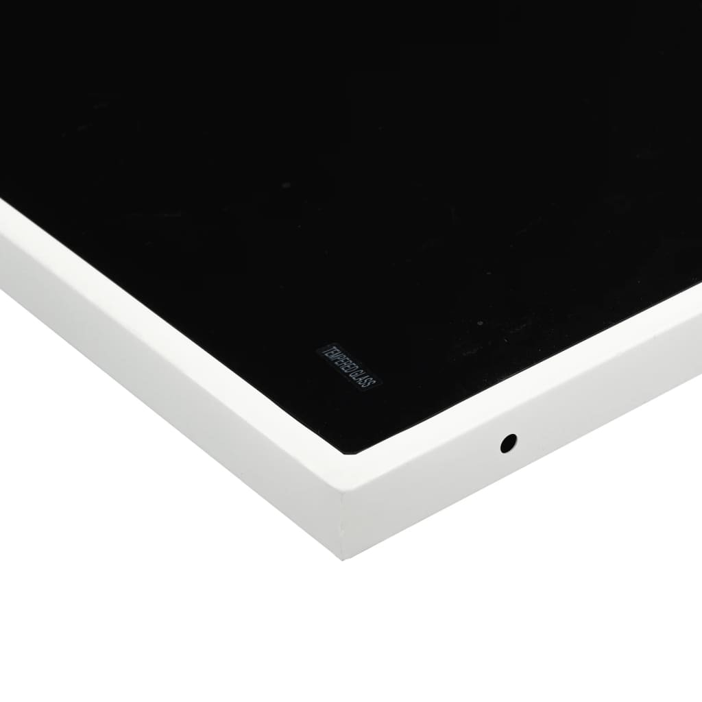 Set da Pranzo da Giardino 9 pz con Cuscini Bianco in Textilene - homemem39