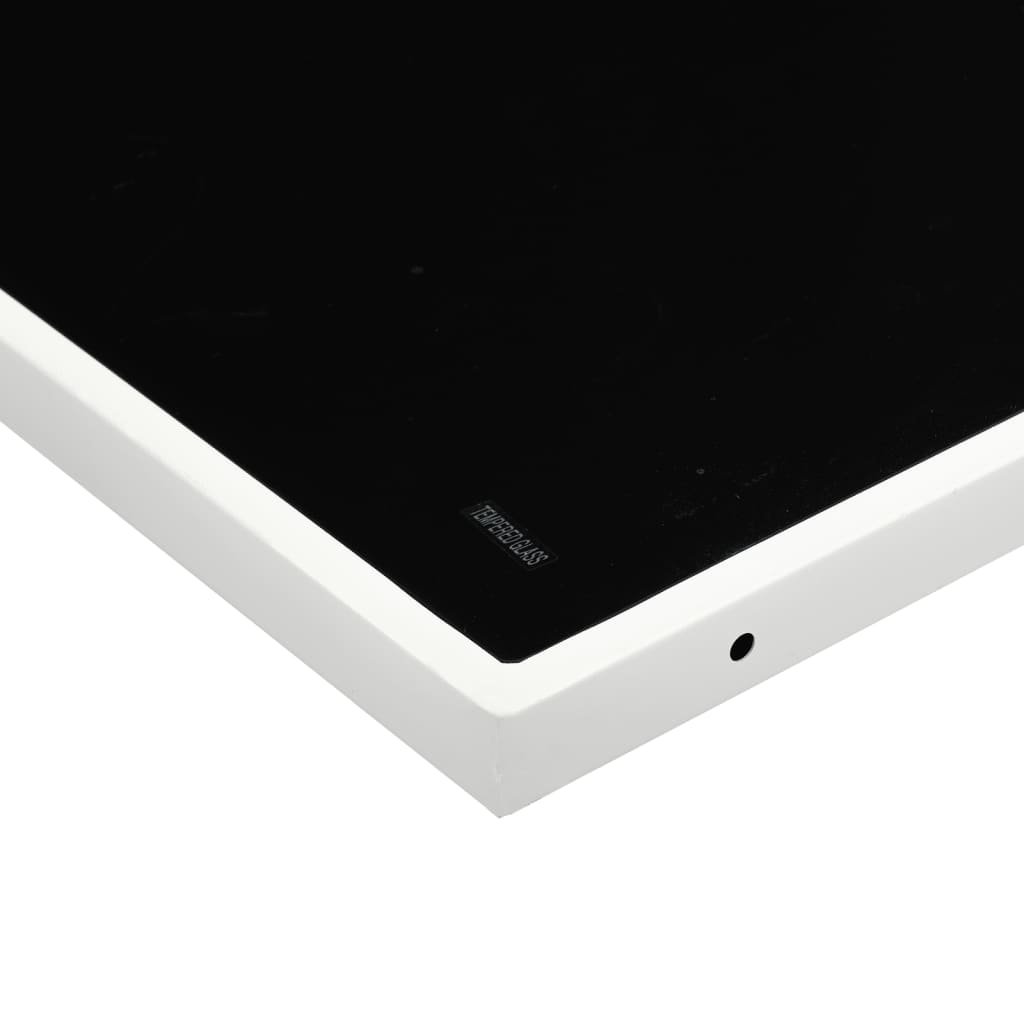 Set da Pranzo da Giardino 9 pz con Cuscini Bianco in Textilene - homemem39