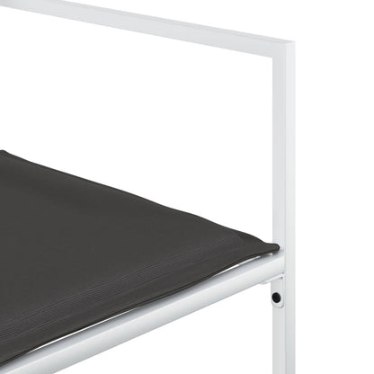 Set da Pranzo da Giardino 11 pz con Cuscini Bianco in Textilene | homemem39
