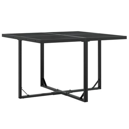 Set da Pranzo da Giardino 5 pz Nero in Textilene