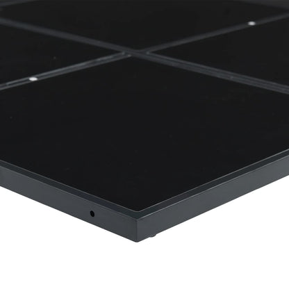 Set da Pranzo da Giardino 5 pz Nero in Textilene