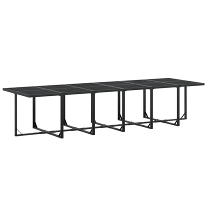 Set da Pranzo da Giardino 13 pz Nero in Textilene | homemem39