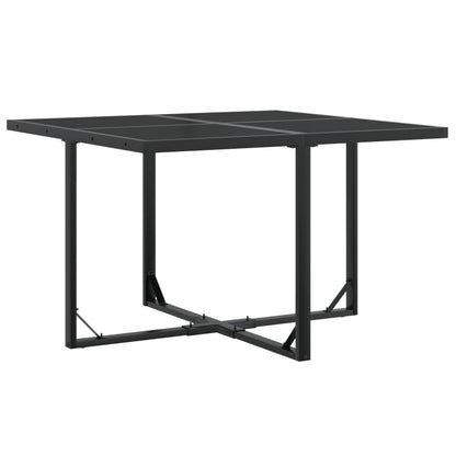 Set da Pranzo da Giardino 9 pz Nero in Textilene