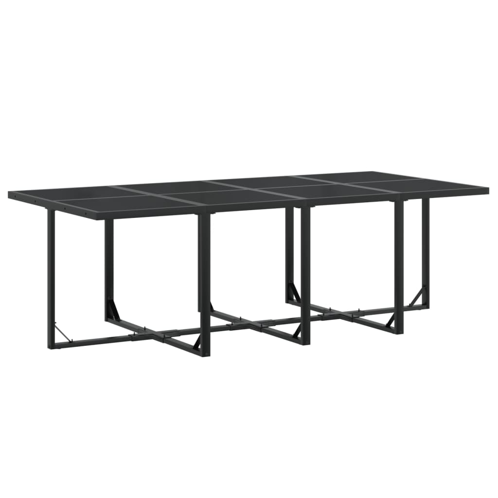 Set da Pranzo da Giardino 13 pz Nero in Textilene | homemem39