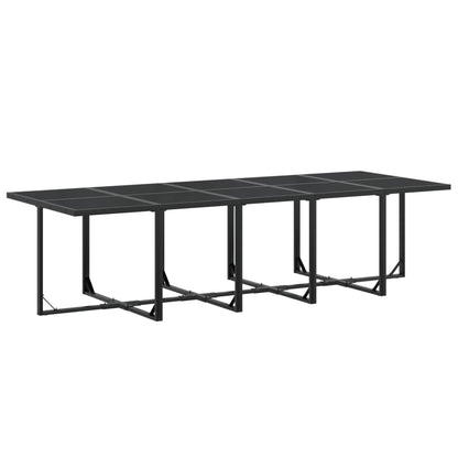 Set da Pranzo da Giardino 15 pz Nero in Textilene | homemem39