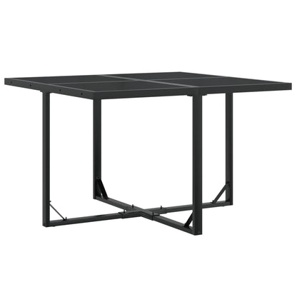 Set da Pranzo da Giardino 9 pz Nero in Textilene